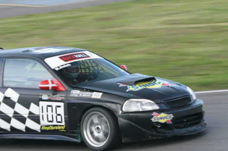 Mikkel Holch i Honda Civic VTi
(Foto: Gripping Media)